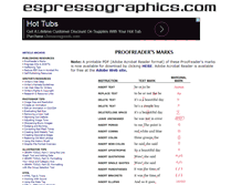 Tablet Screenshot of espressographics.com